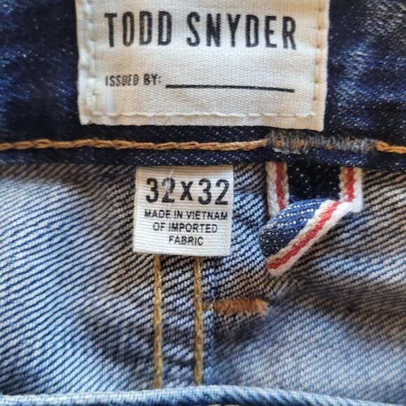 Todd Snyder 12.5oz Cotton Selvedge Denim Jeans - Straight Fit Size: 32x32 - Picture 6 of 7